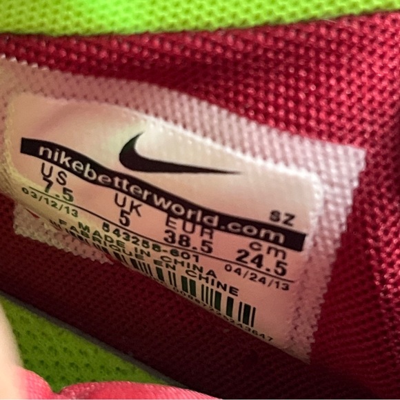 Nike Dunk Sky Hi Noble Red Camo Hidden Wedge Sneakers Women’s Sz 7.5 543258-601 - Picture 9 of 9